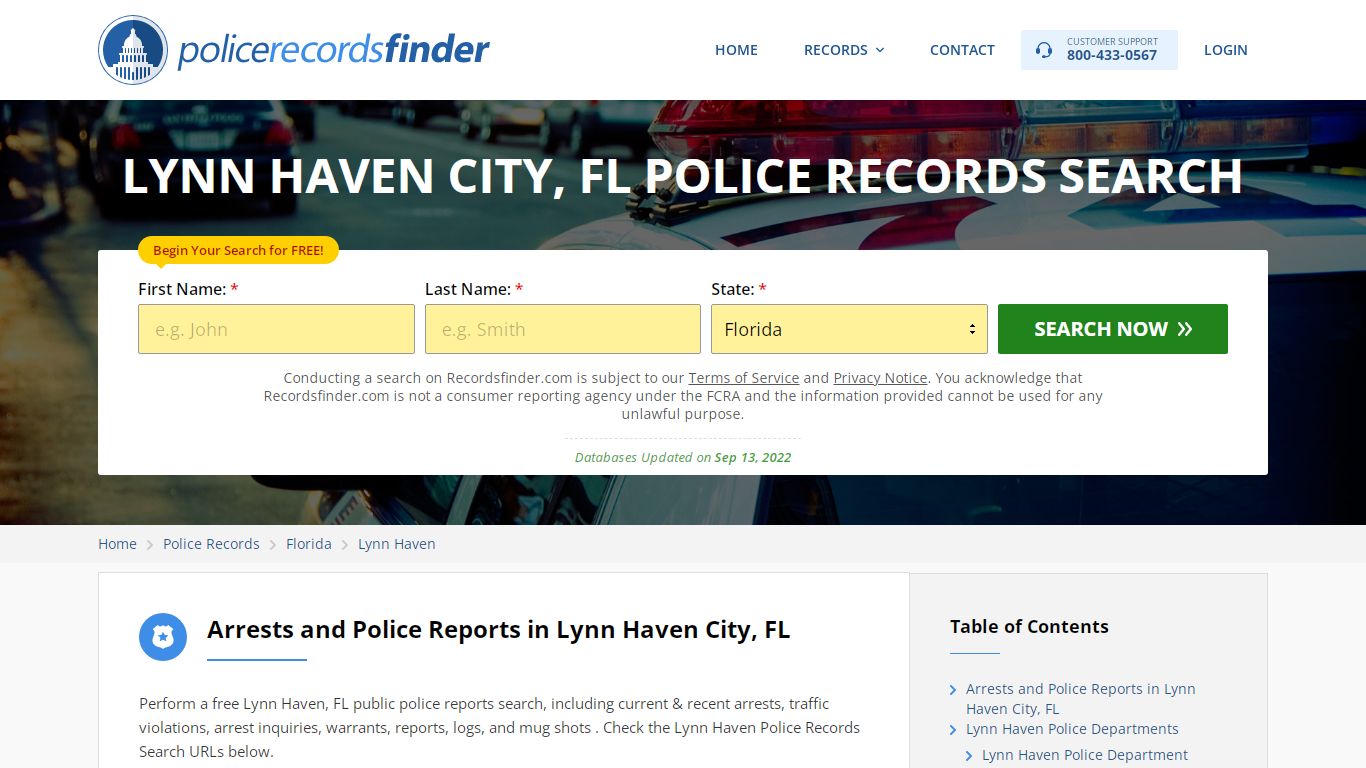 LYNN HAVEN CITY, FL POLICE RECORDS SEARCH - RecordsFinder