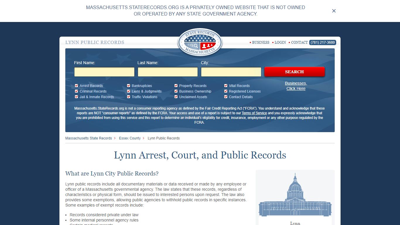 Lynn Arrest and Public Records | Massachusetts.StateRecords.org